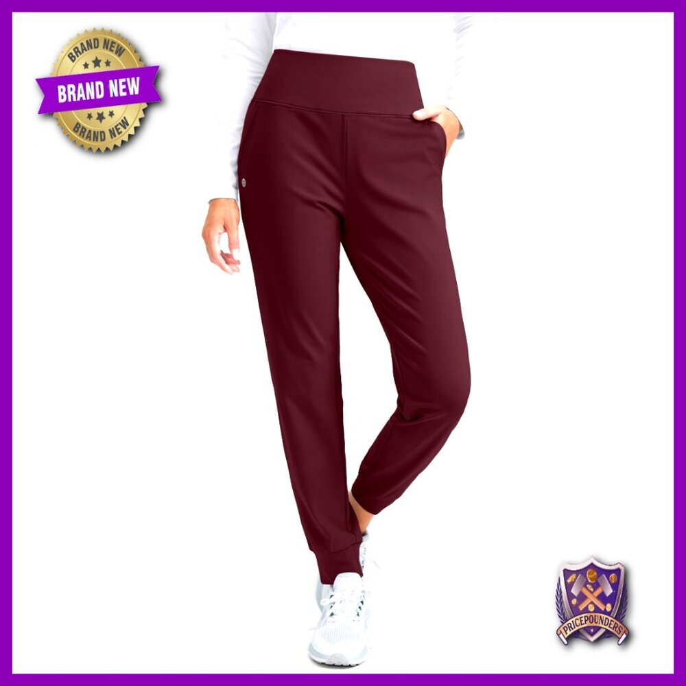 Fleece Lined Thermal Joggers High Waisted Water Resistant Hiking Pants